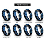 font options for inside engraving on blue & silver strength bindrune rings