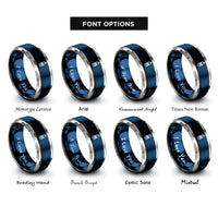font options for inside engraving on blue & grey strength bindrune rings