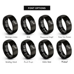 font options for inside engraving on black stylus tonearm rings