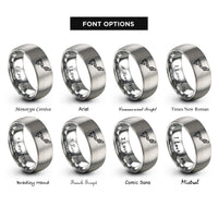 font options for inside engraving on gray stylus tonearm rings