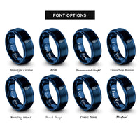 font options for inside engraving on blue sulfur s rings