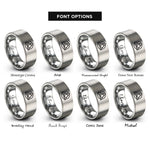 font options for inside engraving on gray summoning seal rings