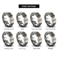 font options for inside engraving on grey sun cloud rings