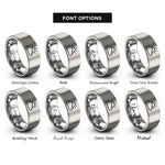font options for inside engraving on gray sun cloud rings