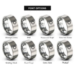 font options for inside engraving on gray sun gold rings