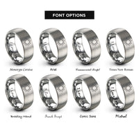 font options for inside engraving on grey sun sigil rings
