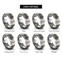 font options for inside engraving on silver surface warfare pin rings