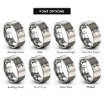 font options for inside engraving on gray surfing lift rings