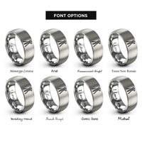 font options for inside engraving on grey survey tripod level rings