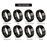 font options for inside engraving on black sushi rolling mat rings