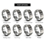 font options for inside engraving on grey sushi rolling mat rings