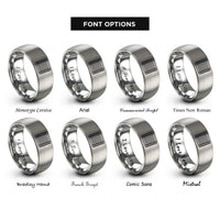 font options for inside engraving on grey sushi rolling mat rings
