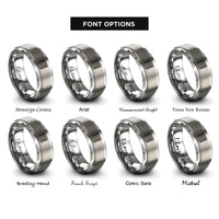 font options for inside engraving on gray sushi rolling mat rings