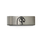trendy rings for girls – gray tungsten parrot wedding band