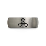 ideas for teen presents – black & grey tungsten 3 blade propeller wedding band