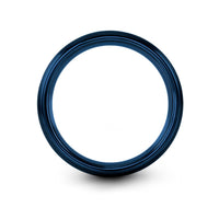 teen present ideas special – 3 blade propeller engraving on blue & grey tungsten wedding band
