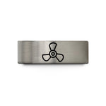 ideas for teen presents – blue & grey tungsten 3 blade propeller wedding band