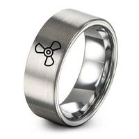birthday presents for teens – grey tungsten 3 blade propeller ring