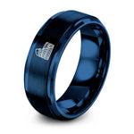 Sweet 16 Gift Ideas – blue tungsten colosseum ring