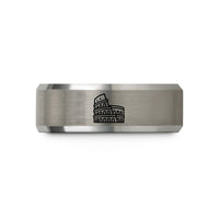 unique birthday presents teens – silver tungsten colosseum wedding band