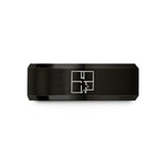 best presents for teens – black tungsten floor plan wedding band