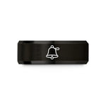 best teen present ideas – black tungsten school bell wedding band