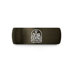 unique presents for fathers – gunmetal & blue tungsten bryce canyon hoodoos wedding band