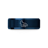 special keepsake for her – blue tungsten spa layout wedding band