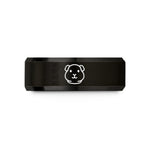 custom presents for couples – black tungsten teddy guinea pig wedding band