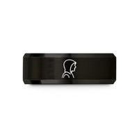 unique presents for women – black tungsten hacker hoodie wedding band