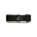 thoughtful presents for her – black & grey tungsten mermaid wedding band