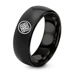 Sweetest Day Gifts for Her – black tungsten square shield ring