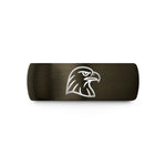 tungsten rings for men – gunmetal & black tungsten hawk wedding band