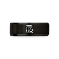 personalized presents for men – black tungsten stand mixer wedding band