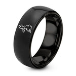Sweetest Day Gifts for Him – black tungsten united kingdom ring