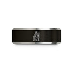 best presents for her – black & silver tungsten the empress wedding band