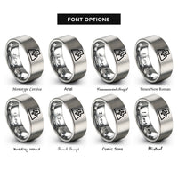 font options for inside engraving on grey switch top rings