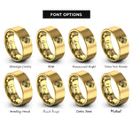font options for inside engraving on gold tamale rings