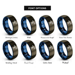 font options for inside engraving on gunmetal & blue telescope rings