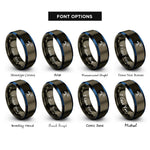 font options for inside engraving on gunmetal & blue telescope rings