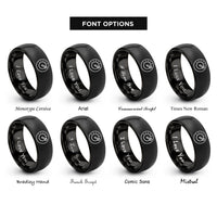 font options for inside engraving on black tempo knob arrow rings