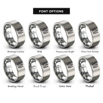 font options for inside engraving on silver tentacles anchor rings