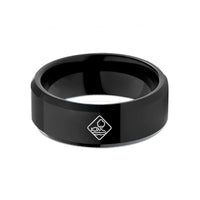 special present ideas her – black tungsten ghs environmental hazard wedding band