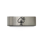 unique thank you presents – silver tungsten tree silhouette wedding band