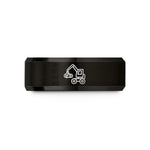 personalized gratitude presents – black tungsten log loader wedding band