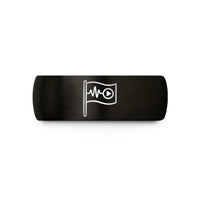appreciation present ideas set – black tungsten marker flag wedding band