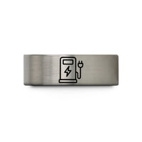 friendship appreciation presents – blue & gray tungsten charging station wedding band