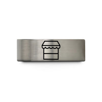 best presents for pals – grey tungsten street stall canopy wedding band