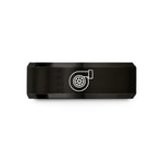 friendship appreciation presents – black tungsten turbocharger wedding band