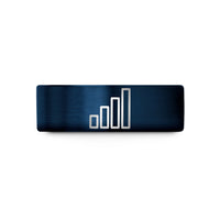 custom jewelry for sister – blue tungsten signal strength bars wedding band